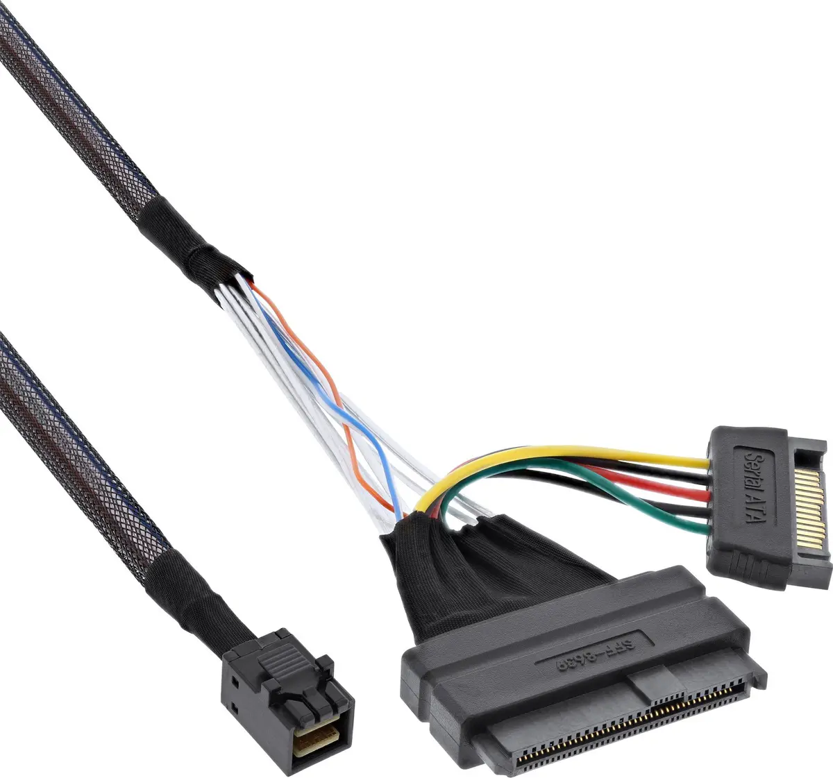 InLine U.2 savienojuma kabelis SSD SFF-8639 uz SFF-8643 + barošana Photo 2