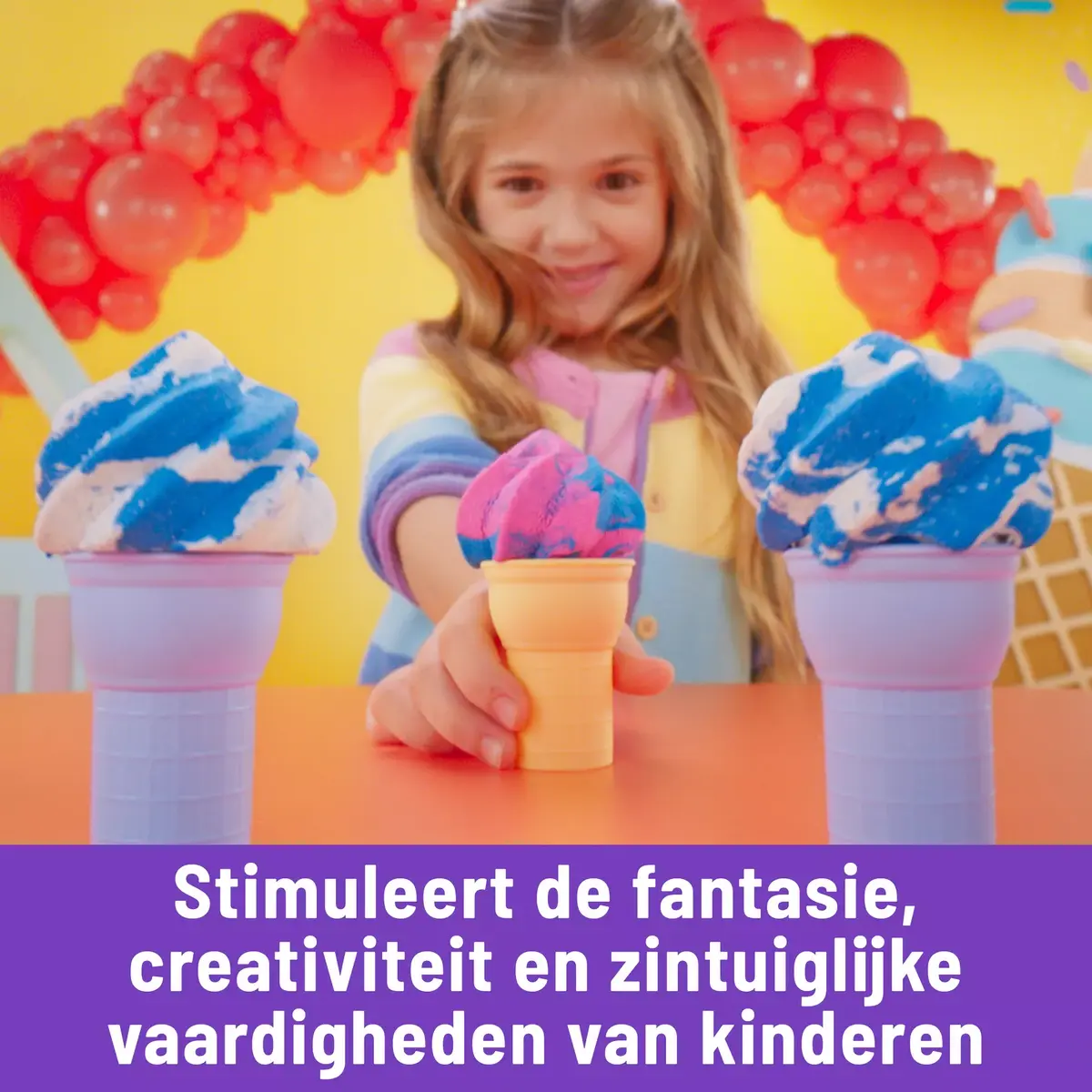 Детский кинетический песок Kinetic Sand Soft Serve Station Photo 6