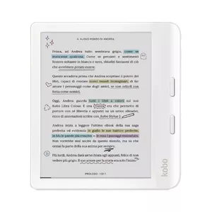 Rakuten Kobo Libra Colour e-grāmatu lasītājs Skārienjūtīgais ekrāns 32 GB Wi-Fi Balts
