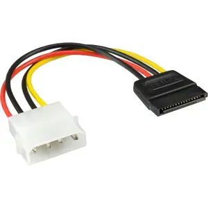 InLine SATA barošanas kabelis 1x 5.25" / SATA vīrietis 0.3 m daudzkrāsains