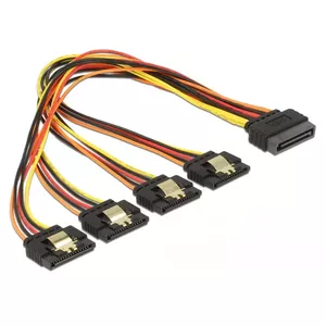 SATA Cable DeLOCK 60157 0.3m SATA 15-pin 4 x SATA 15-pin Multicolour