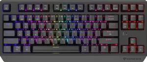 Mechanical Gaming Keyboard Genesis Thor 230 TKL Tenkeyless QWERTY Black USB RF Wireless Bluetooth Outemu Panda