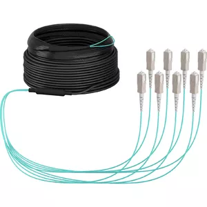 Fibre optic cable EFB Elektronik O8321S30OM3 8x SC OM3 30 m Aqua
