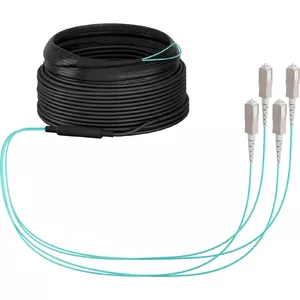 Оптоволоконный кабель EFB Elektronik O8301S20OM3 4x SC OM3 20 м Аква Бежевый Черный