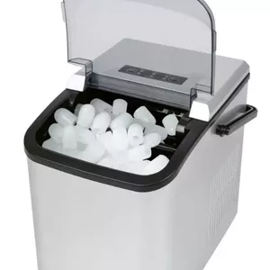Pārnēsājams ledus gabaliņu automāts Clatronic EWB 3785, 105 W, 12 kg/24h, melns un sudraba