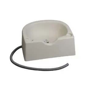 Pārnēsājama galvas mazgāšanas bļoda SUNDO 47080 — viegla tehnopolimēra bļoda matu mazgāšanai, 500×400×200 mm, 1,5 kg, balta
