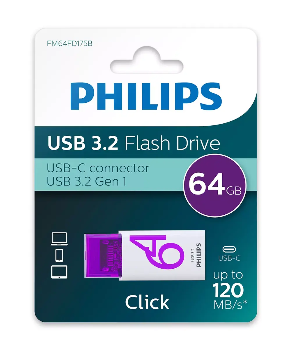 USB flash drive Philips 64 GB Click Photo 5