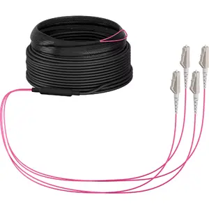 Tīkla kabelis EFB Elektronik O8303S20OM4 4x LC OM4 20 m Bežs Melns Magenta