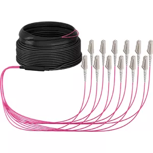 Оптоволоконный кабель EFB Elektronik O8342S10OM4 12x LC OM4 10 м Бежевый Черный