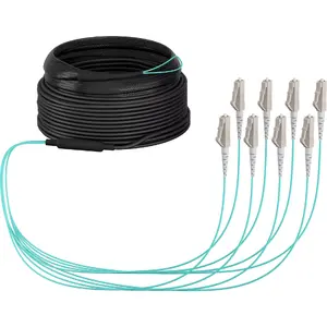 Fibre optic cable EFB Elektronik O8322S10OM3 8x LC OM3 10 m Beige Black Blue