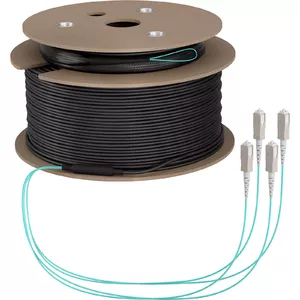 Оптоволоконный кабель EFB Elektronik O8301S130OM3 4x SC OM3 130 м Аква Бежевый Черный