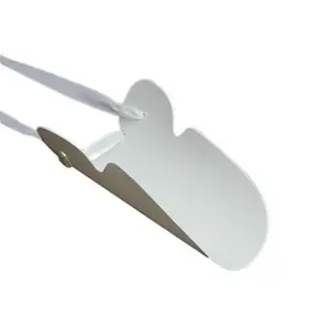 Roktura zeķu uzvelkamais SUNDO 25000 — plastmasa, balts, elastīgs gals, roktura garums 920 mm, pamatne 22,9 cm