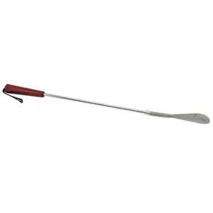 Shoehorn SUNDO 25750, metal shoehorn with flexible tip, 600 mm, grey