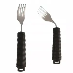 Flexible fork SUNDO 22732 for disabled people, rubber tip, 205 mm, 90° bend, 75 g