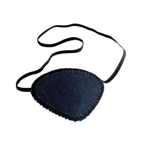 Ophthalmic eye shield SUNDO 28710, occlusion therapy patch, 8 cm diameter, rubber-based adhesive, black