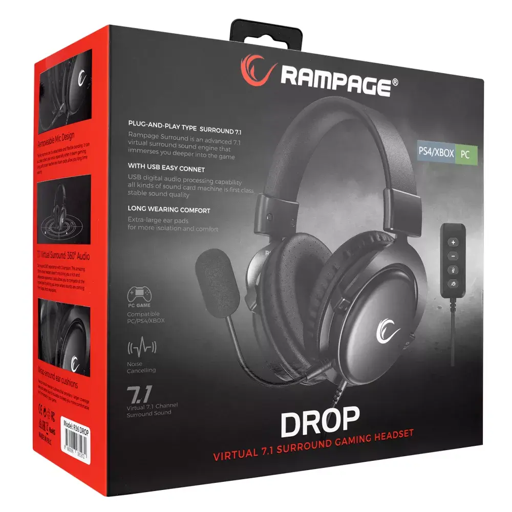 Austiņas RAMPAGE R36 DROP Photo 6