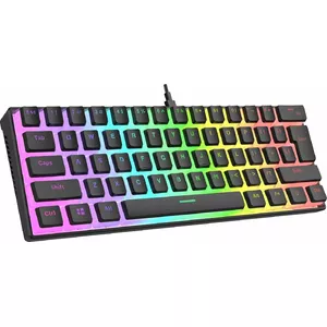 Mechanical keyboard RAMPAGE RADIANT K11 RGB Red Black — wired, RGB backlight, full-size layout