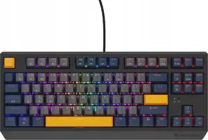 Mechanical Gaming Keyboard Genesis Thor 230 TKL Naval Blue Negative Outemu Panda Tenkeyless Wired USB QWERTY English RGB LED