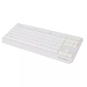 Tenkeyless gaming keyboard GENESIS Thor 230 TKL — USB, RF Wireless, Bluetooth, QWERTY, White