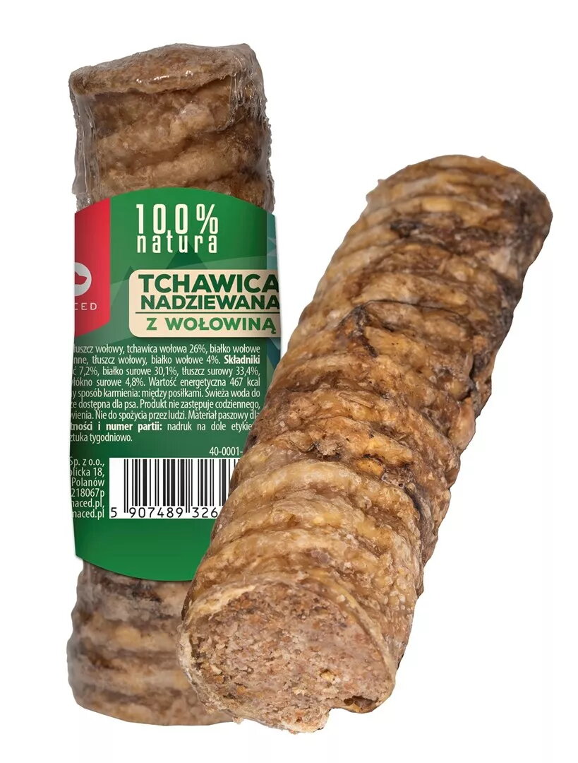 Dabīgs suņu košļājamais MACED traheja pildīta