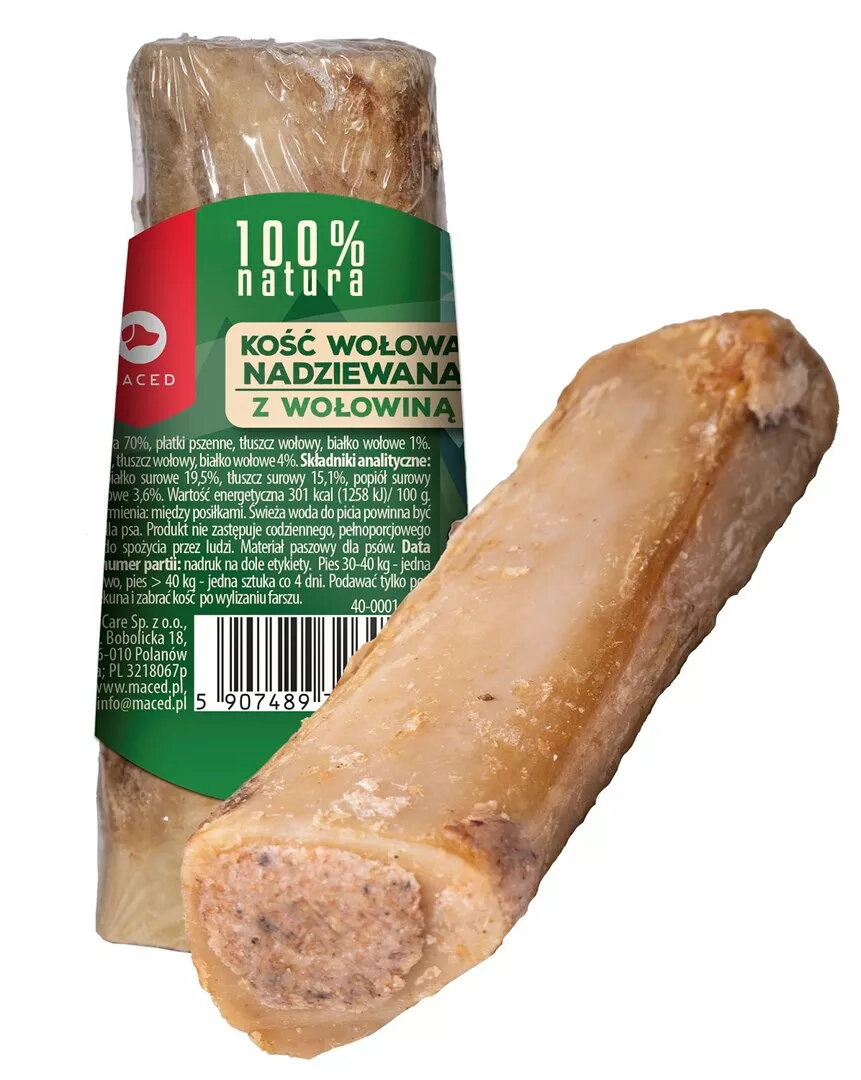 Suņu košļājams kauls MACED ar liellopa