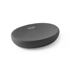 Мыльница TATAY 156410000 soft керамическая антрацитовый серый – керамическая подставка для мыла