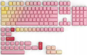 Keycaps set GLORIOUS GPBT Pink Grapefruit – PBT profile keycaps for mechanical keyboards, 61/64/68/75/84/96/104-key layouts compatible