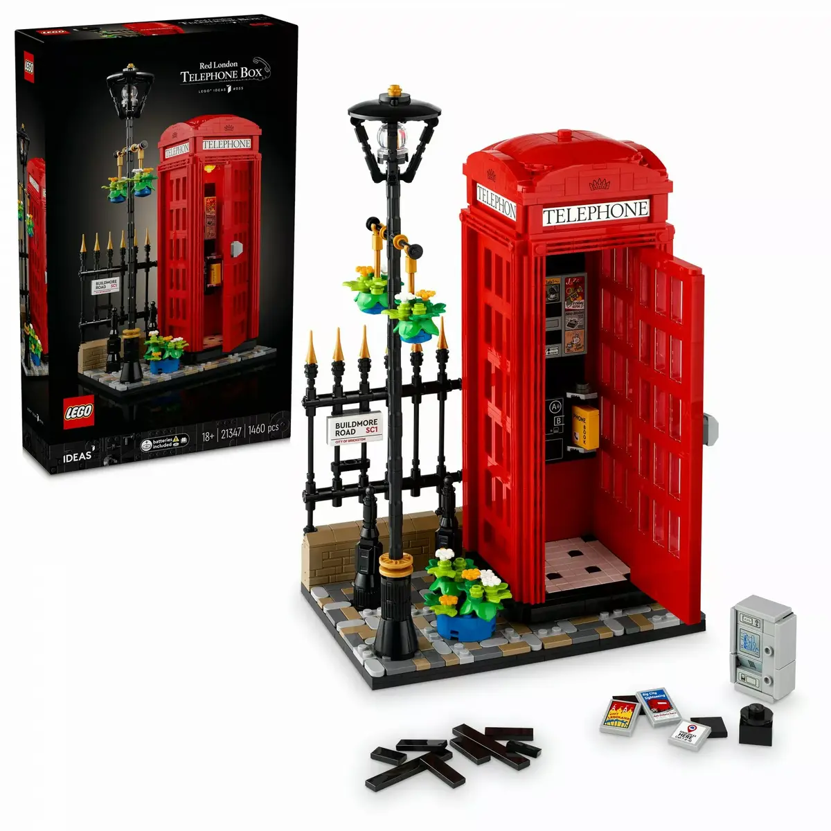 Конструктор LEGO Red London Telephone Box 21347 Photo 11