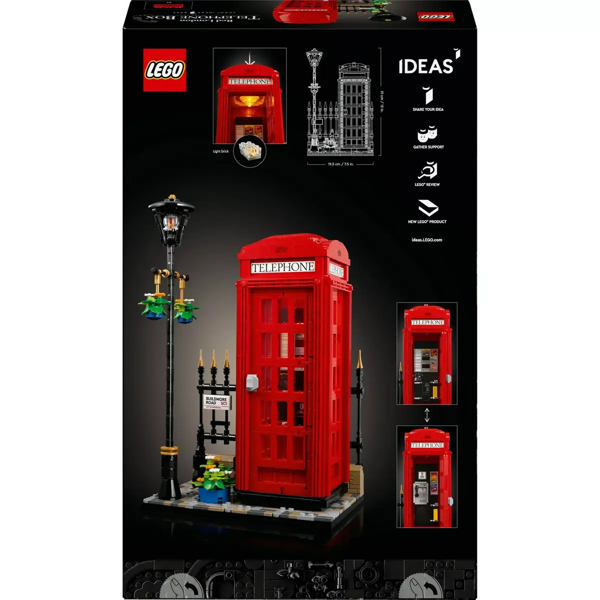 Конструктор LEGO Red London Telephone Box 21347 Photo 21