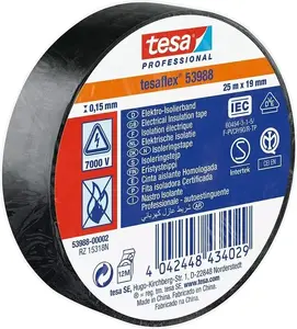 Insulating tape Tesa tesaflex 53988 PVC electrical tape 25 m x 19 mm, black