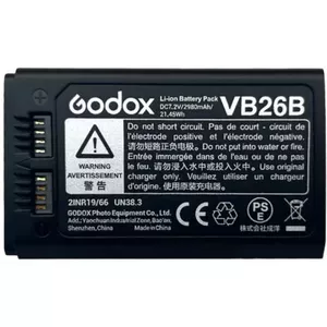 Rechargeable camera battery Godox VB-26B for V1 and V860III, 2600 mAh