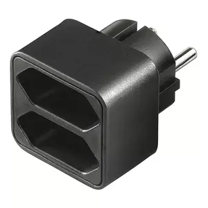 Jaudas kontaktdakša adapteris Type C Goobay NK 002 Melns