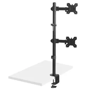 Крепление для монитора MACLEAN MC-966 для 13–27" дисплеев, VESA 75×75–100×100, высотная регулировка, до 9 кг, настольный зажим