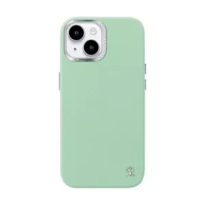 Aizsargvāciņš telefonam Joyroom PN-15F1 Starry priekš iPhone 15, zaļš, plāns ikdienas aizsardzībai
