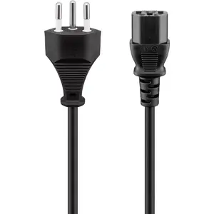 Power Cable Goobay 93617 Black 2 m SEV 1011 IEC C13