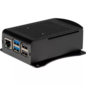 Aluminum case with active cooling fan for Raspberry Pi 5 by Raspberry, size 98×60×32 mm