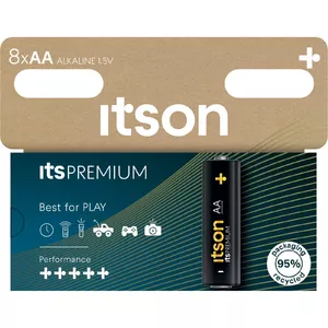 Alkāliskā AA baterija itson itsPREMIUM LR6IPR/8HH 1,5V, viens elements