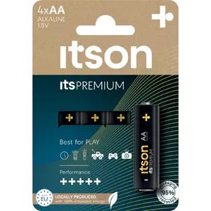 itson alkaliskā AA baterija itsPREMIUM LR6IPR/4CP 1.5V komplekts 4 gab.