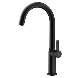 Кухонный смеситель TEKA 116030064 Oval 915 Black для 1.5 чаши, высокий излив 360°, картридж 28 мм, ограничение потока 5 л/мин