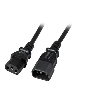 Power cable EFB Elektronik EK503.0,5 0.5 m — C14 coupler to C13 coupler, black