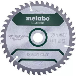 Circular Saw Blade Metabo 628658000 16 cm for Chipboard MDF Wood