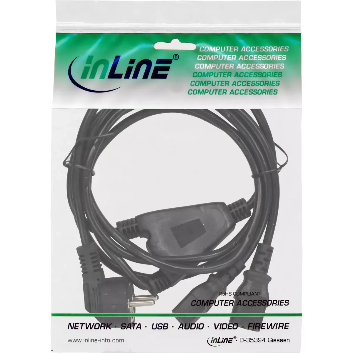 Y-power cable InLine 1.8m Photo 3