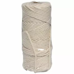 Rope Lasso Cotton 30 m 3‑ply twisted — natural fiber utility rope