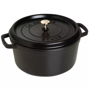 Single pan Staub Cocotte 18 cm Black Cast Iron 2.7 kg