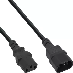 Удлинитель холодного устройства C13 C14 InLine 16605 черный 0.5м
