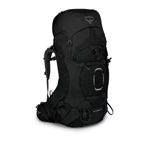 Mugursoma Osprey Aether 65 — 65 L, neilons, melna, 2,2 kg, 40 cm platums, vīriešu