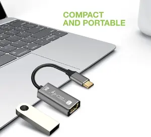 USB-C to HDMI adapter TECHLY IADAP-USBC-HDMI8, 0.15 m cable, 4K support