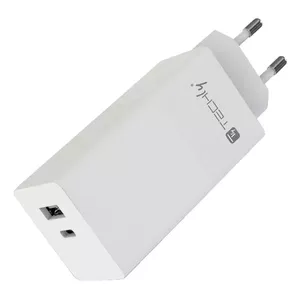 Зарядное устройство Techly IPW-PD100W-WH Внутреннее AC Быстрая зарядка Пауэрбанк Смартфон Планшет