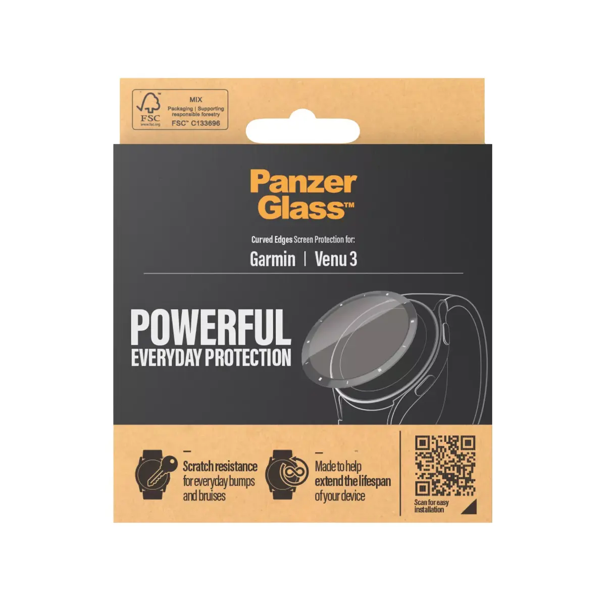 PanzerGlass screen protector for Garmin Venu 3 Photo 3