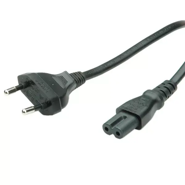 Power Cable ROLINE Euro 2-pin black 1.8 m Photo 2